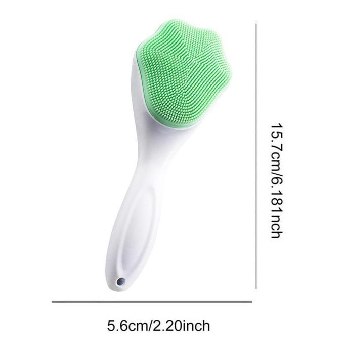 3pcs Long handle silicone cute cat claw face brush black head cleaning brush