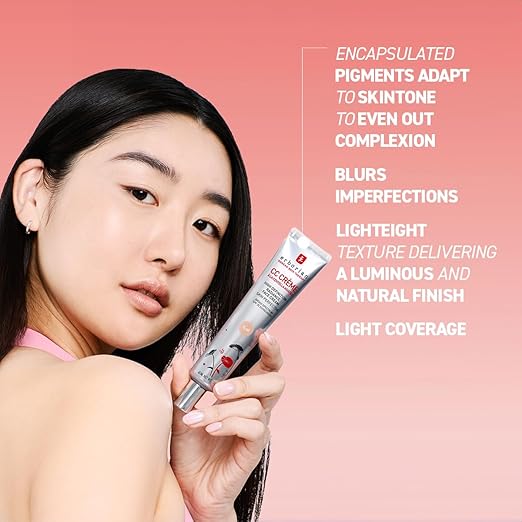 Erborian CC Cream with Centella Asiatica – Lightweight Skin Perfector Tinted Moisturiser and Brightening Face Cream - Korean Skincare Cream Fair Shade SPF 25 - CC Cream