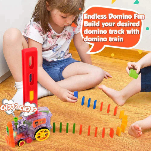 Domino Train Blocks Set (60 Blocks) - souqsaving.com