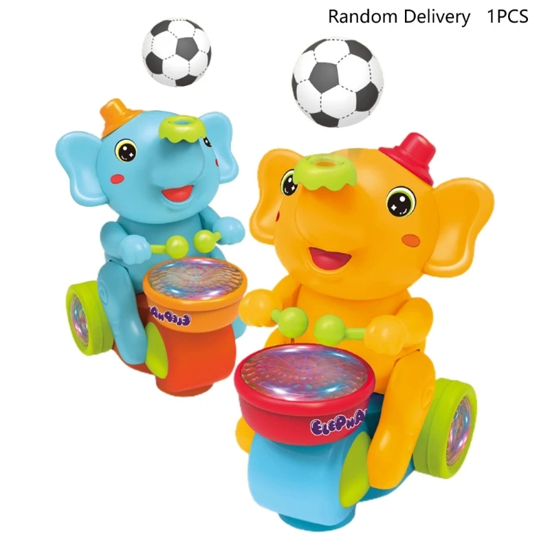 Interactive Blowing Ball Elephant Toy with Drum & Lights - souqsaving.com