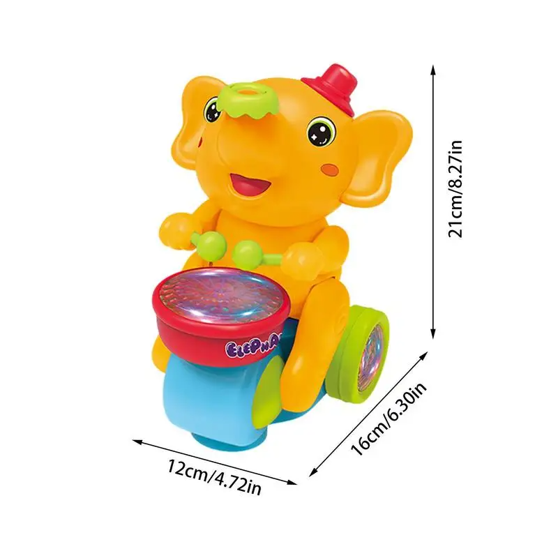 Interactive Blowing Ball Elephant Toy with Drum & Lights - souqsaving.com