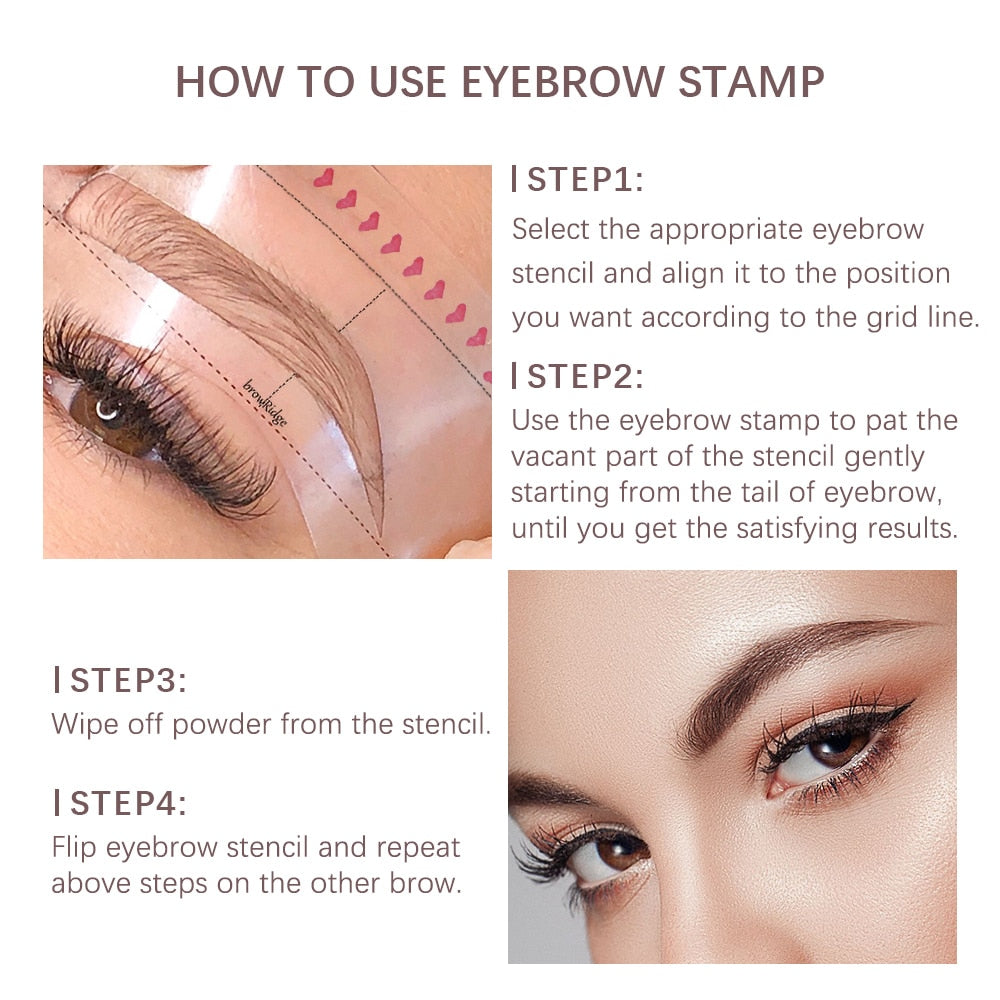 Belenda Beauty™ Eyebrow Stamp Kit ( Only brown shades available) - souqsaving.com