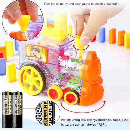 Domino Train Blocks Set (60 Blocks) - souqsaving.com