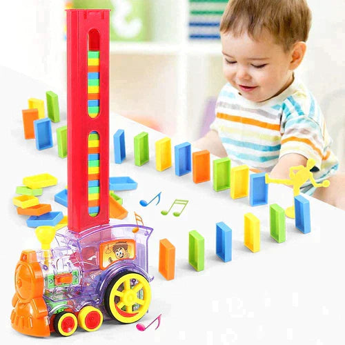 Domino Train Blocks Set (60 Blocks) - souqsaving.com