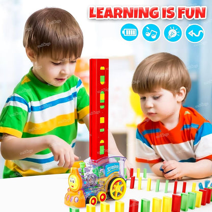 Domino Train Blocks Set (60 Blocks) - souqsaving.com