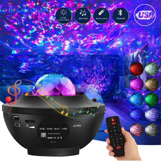 Galaxy Night Light with Bluetooth USB Music Player - souqsaving.com