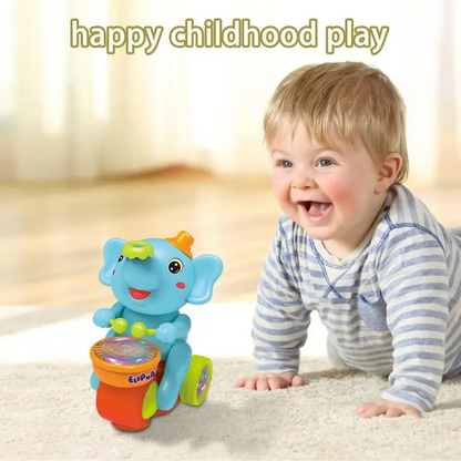 Interactive Blowing Ball Elephant Toy with Drum & Lights - souqsaving.com